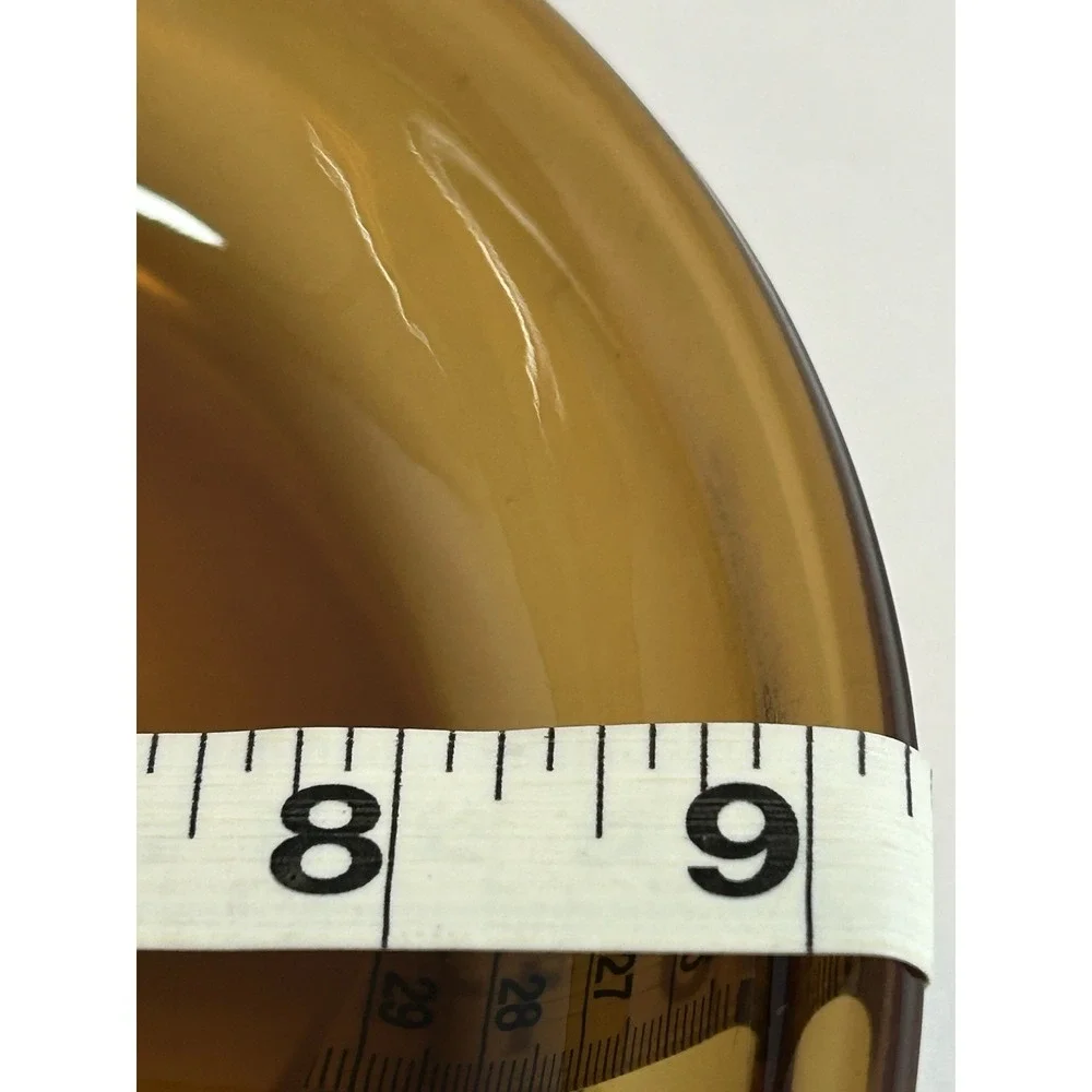 Vintage Anchor‎ Hocking Pie Plate Pan Amber 460 USA  9
